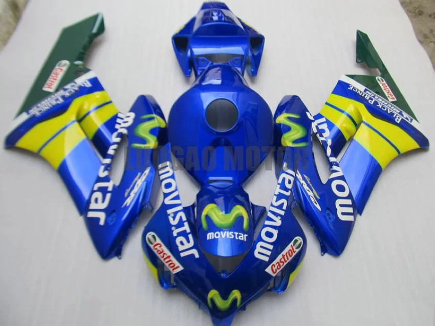 

Lowest price fairing kit for HONDA Injection mold fairings CBR1000 RR 04 05 Yellow Blue bodywork set 2004 2005 CBR1000RR