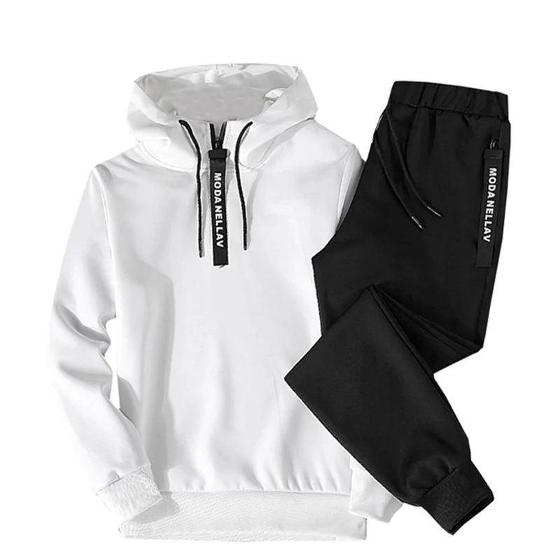Спортивный костюм мужской из 2 предметов свитшот с капюшоном и брюки