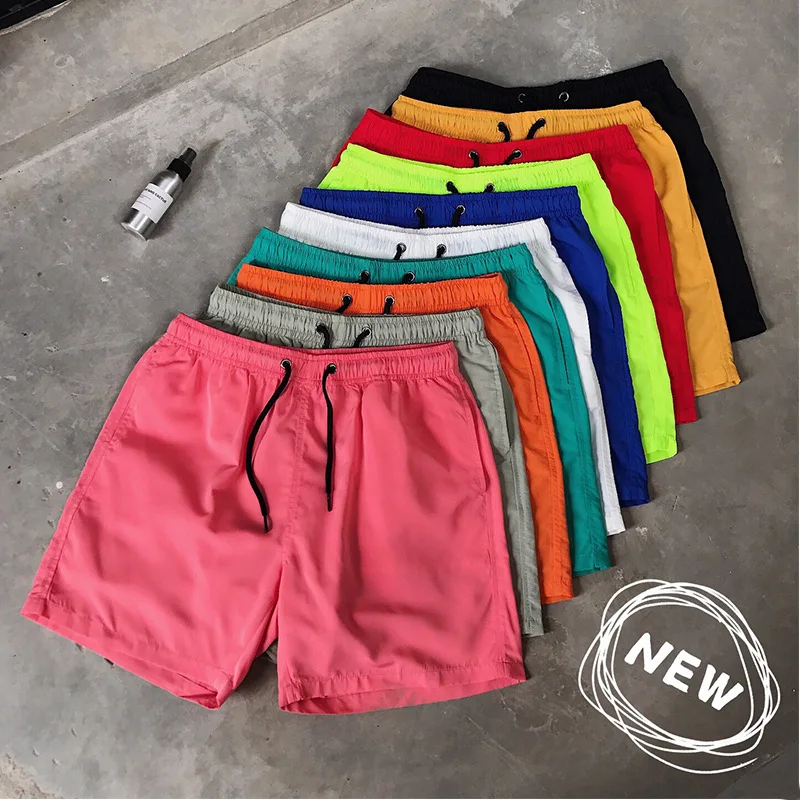 

21 summer men's casual shorts candy color Capris men's ten color beach pants
