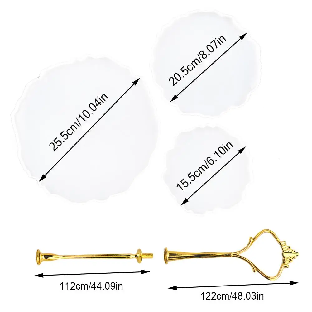 Ins Стиль силиконовые формы форма для эпоксидной смолы 3 яруса кружевных