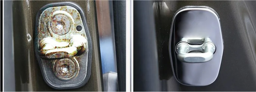 5 sets Door Lock Protective Cover For Peugeot 206 207 307 308 3008 407 408 508 Citroen C2 C3 C4 picasso C4l Car Decals Styling | Автомобили