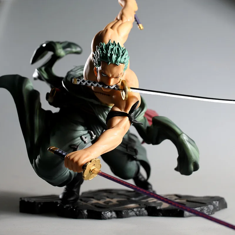 Аниме One Piece 18 см Roronoa Zoro SA-MAXIMUM Ver. ПВХ Фигурки Коллекционная модель игрушки |