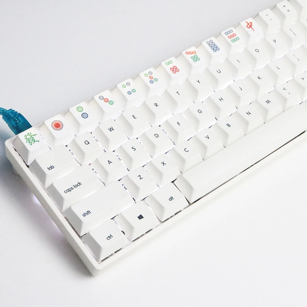 

12 клавиш новый дизайн R4 термосублимация маджонг колпачки для OEM профилей колпачки клавиш механическая клавиатура PBT персонализированные ко...