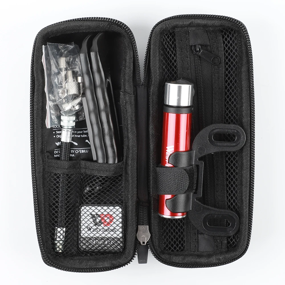 Portable Bike Pump Packback Cycling Bicycle Tire Patch Repair Tools Sets MTB Mountain Hand Equipment | Спорт и развлечения