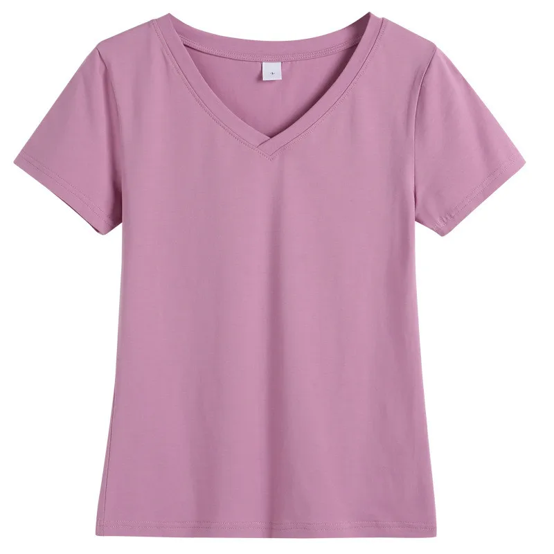 

MRMT 2021 Brand New Summer Women's T Shirt Short Sleeves Solid Color Leisure T-shirt for Female Half-sleeve Tops T-shirt