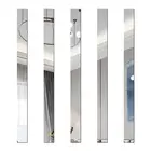 Самоклеящиеся декоративные полосы для стен на серебряном фоне, рамка, декоративная полоса для гостиной, потолочные Настенные наклейки для дома