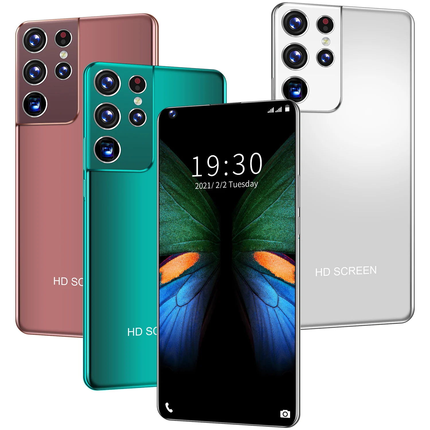 

S21 Ultra 7.3 Inch Smartphone 6800mah Dual SIM 4G 5G Android 10.0 24MP+ 48MP 12GB+ 512GB Face wake Global Version Network Phone
