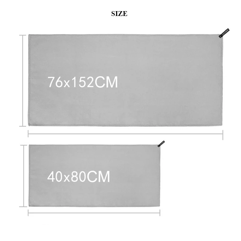 Пляжное полотенце из микрофибры для взрослых портативное быстросохнущее