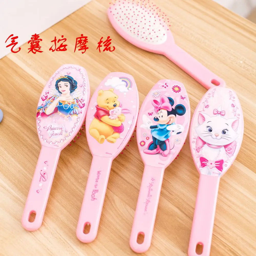 

Расческа на воздушной подушке с диснеевским мультяшным рисунком, Парикмахерская, Антистатическая Расческа для девочек, милая портативная ...