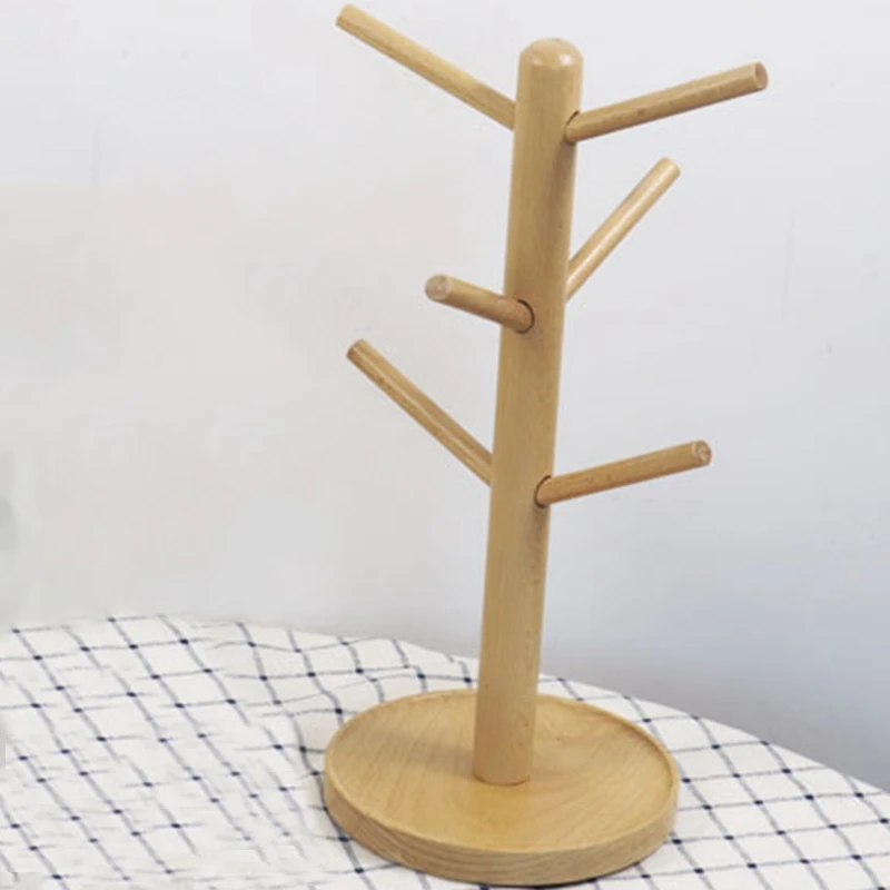 Лучшая бамбуковая подставка для кружек органический бамбуковый держатель