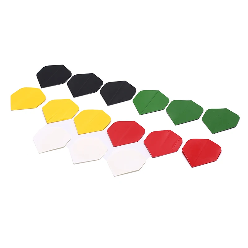 

15 Pcs/lot Simple Pure Black PET Dart Flights Fin Tail Nice Dart Flight Dart Accessories High Quality