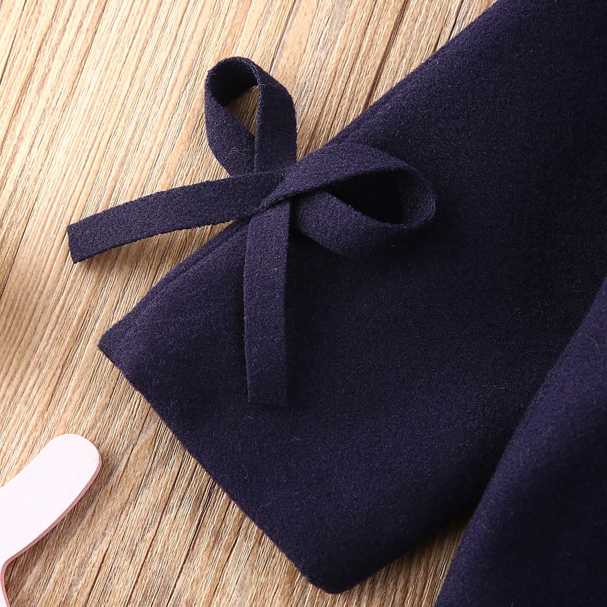 2020 Fashion 2-8Y Infant Kids Baby Girl Blends Coat Outfits Blue Bowknot Long Sleeve Slim Winter Spirng Big Bow Top Outwear | Детская