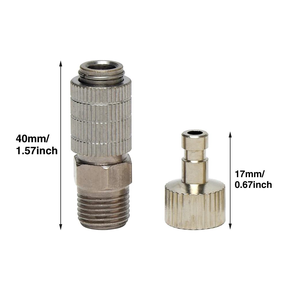 

6pcs Power Tool Durable Male Female Adapter Replacement Parts Professional Quick Release Air Brush Fittings Disconnect Coupling