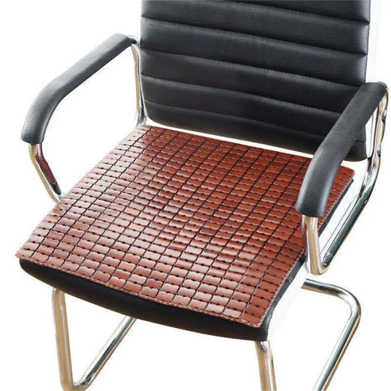 

Bamboo Mahjong Mat Seat Cushion Office Computer Chair Bamboo Mat Non-slip Cushion Car Bamboo Cool Mat Back Cushion Breathable