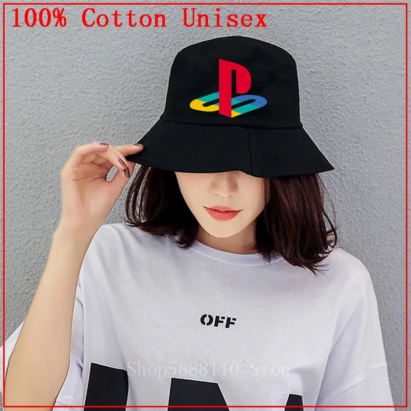 

Шляпа с логотипом PS playstation для мужчин и женщин, модная простая уличная Панама с козырьком для друзей и женщин
