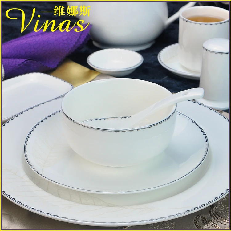 Элегантный золотой мраморный глазурь керамический праздничный набор столовой