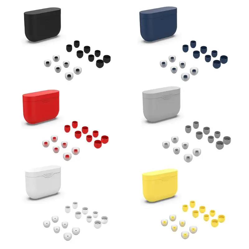 

Silicone Silicone Protective Case Full Cover Earbuds Cover Earplug Protective Cover Skin Earpiece Replacement for Sony Earphone