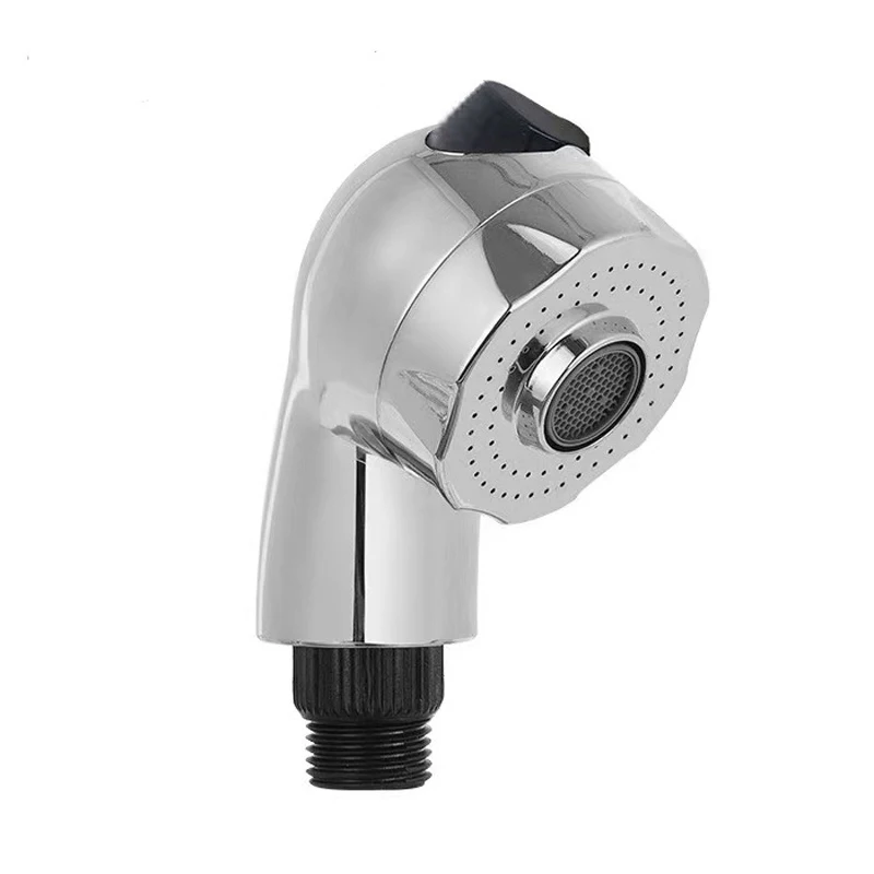 Barber shop shampoo bed switch faucet ABS black shower head unpressurized handheld nozzle |