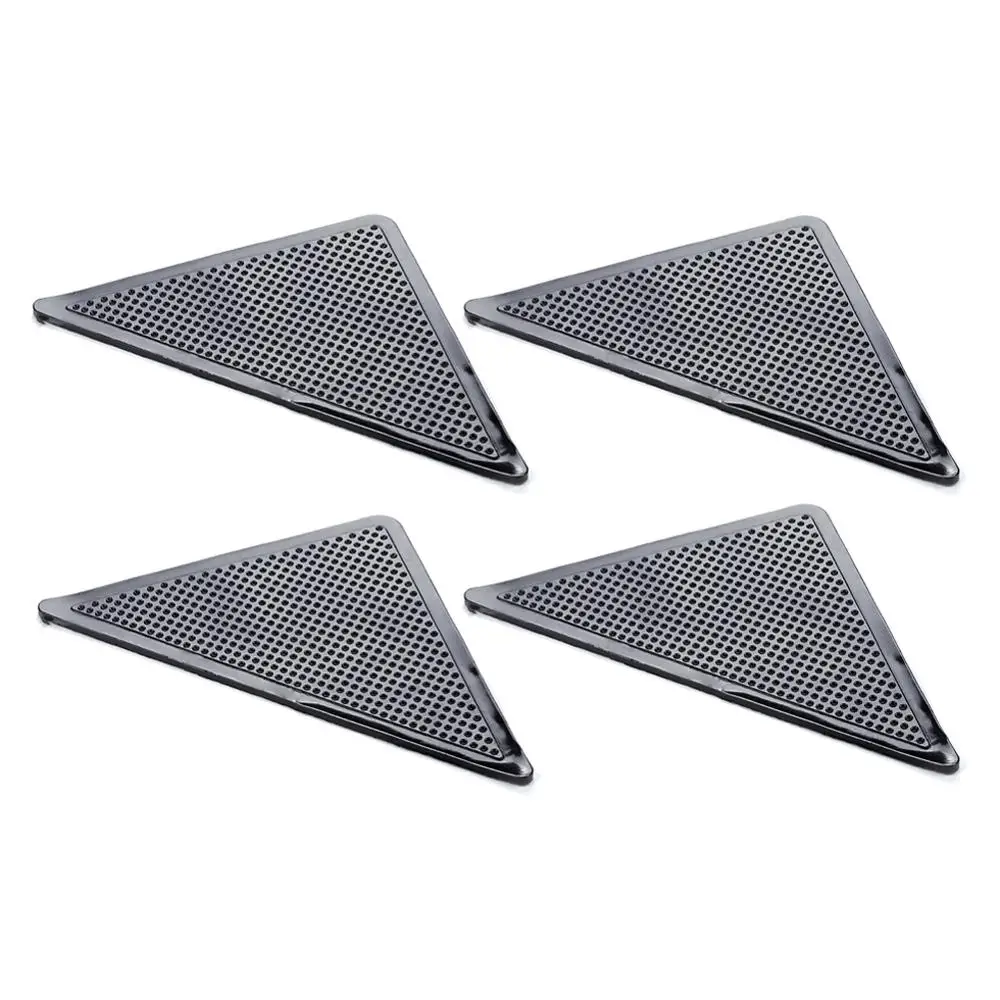 

Non Slip Grip Pad 4pcs Self-Adhesive Silicone Bath Living Room Home Floor Rug Carpet Mat Grippers Tri Sticker Reusable Washable