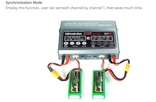 Skyrc Ultimate DUO D250 AC DC 250 Вт баланс зарядное устройство Dis зарядное устройство источник питания