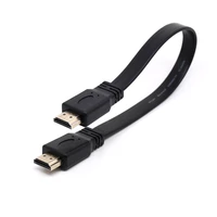 flat hdmi compatible 2 0 cable 0 3m 0 5m 1m 1 5m 2m 3m 5m 10m 20m 1080p 3d hdtv pc ps3 ps4 laptop monitor projector