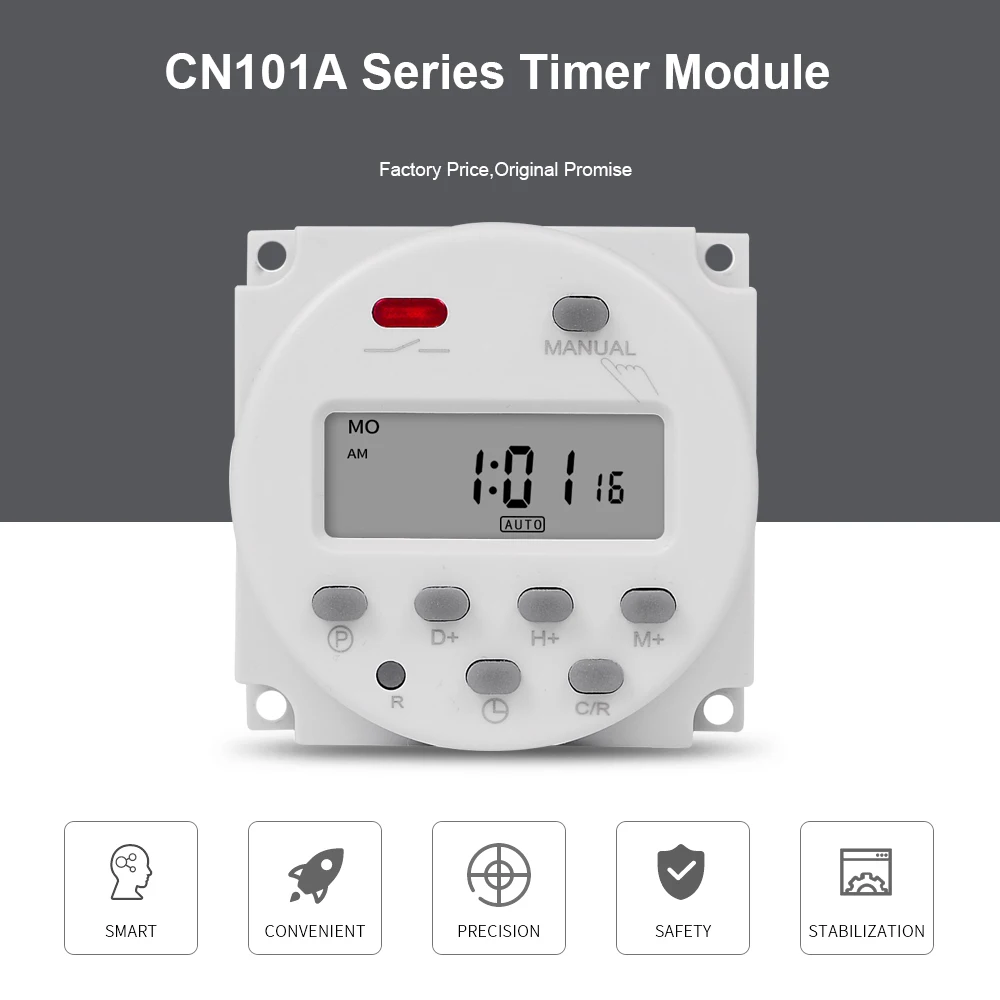 CN101A 5V 12V 24V 110V 220V цифровой таймер 7 дней в неделю программируемый реле времени
