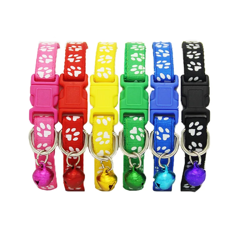 

Adjustable Cat Collar Cute Pet Necklace with bells small dogs Chihuahua Yorkies dog Accessories Personalized collar para perro
