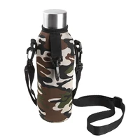 camouflage 750ml water bottle pouch portable sport outdoor water pot holder bag insulated neoprene drinking bottle carrier cover
