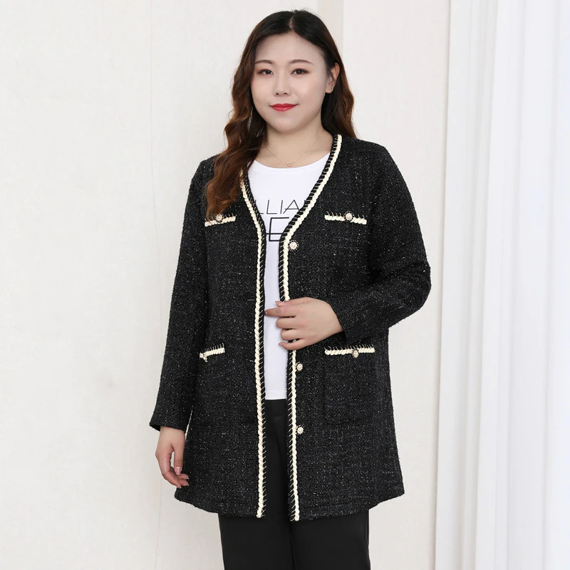 4XL To 10XL Extra Oversized Jackets Women Tops Spring Autumn Long Sleeve Pockets Casual Coat Woman Outerwear T20206