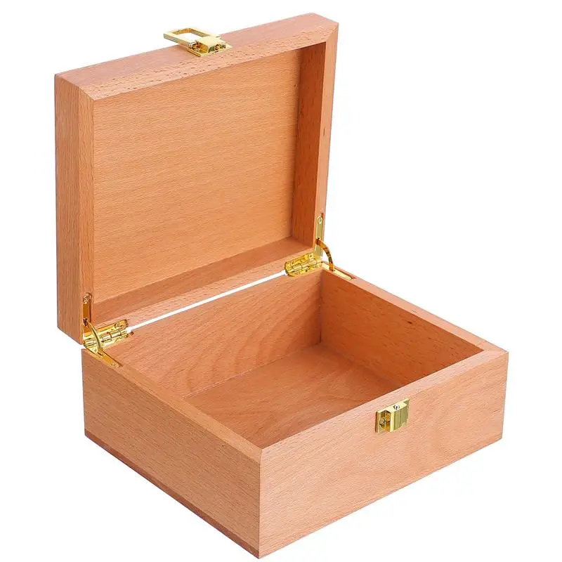 

1PC Reusable Lightweight Durable Wood Container Storage Box for Candy Jewelry