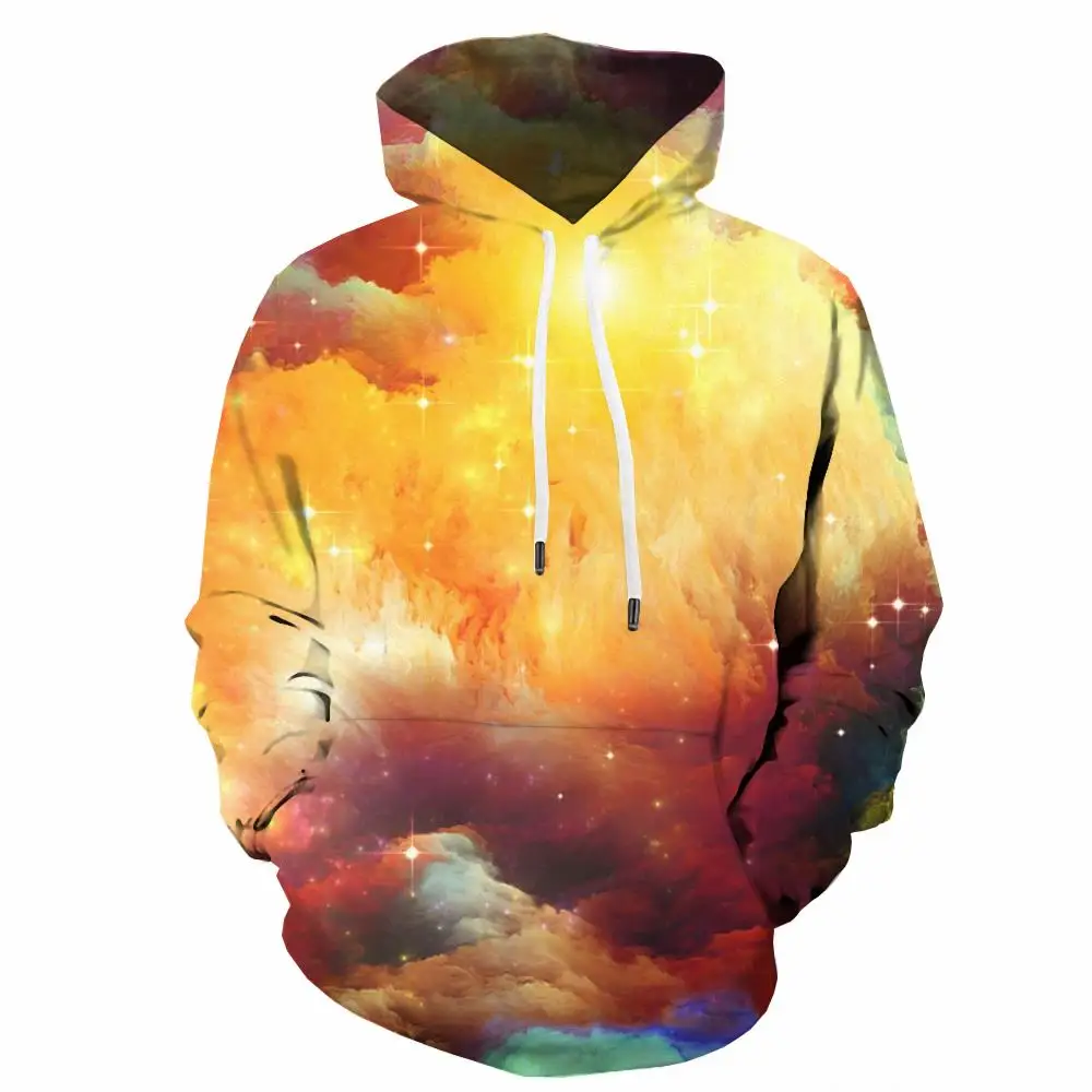 3d Hoodies Galaxy Sweatshirts men Smoke Hooded Casual Colorful Sweatshirt Printed Nebula Hoody Anime Unisex Hip Hop Autumn