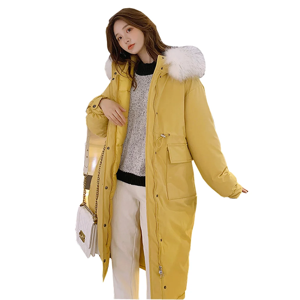Горячая Распродажа зимняя куртка для женщин новинка 2019 средней длины большой
