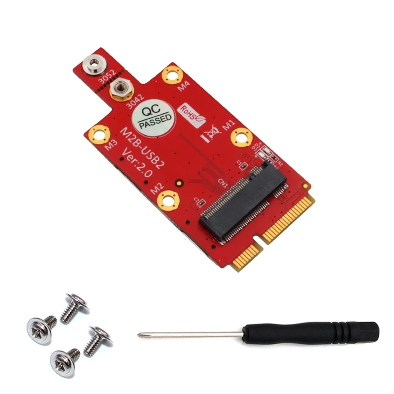 

Конвертер адаптера M.2 Key B в Mini PCI-E с двумя слотами для SIM-карт для модуля 3G/4G/5G