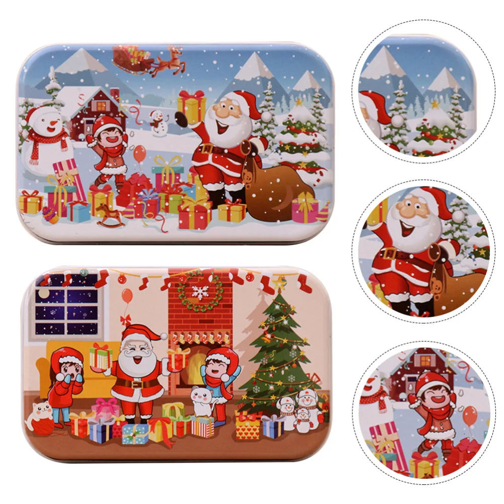 

2 Sets Christmas Puzzle Intelligence Toys Educational Jigsaw for Kid