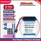 Аккумулятор 403535 600 мА  ч, литий-полимерный круглый, для смарт-часов Finow x3 Finow x5