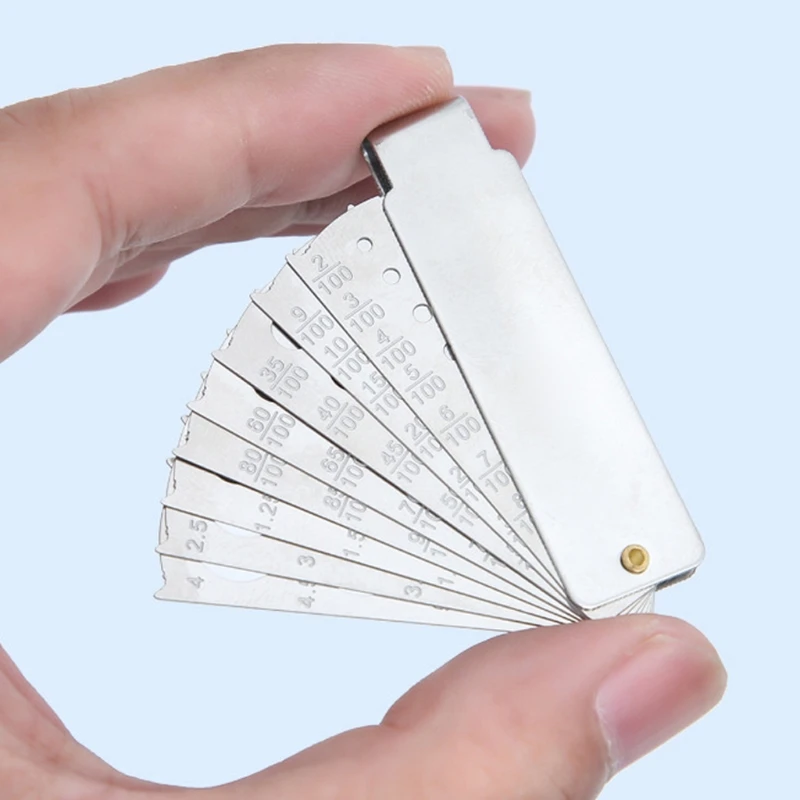 

Aluminum Folding Fan Diamond Karat Gemstone Mounting Gauge Measuring Carat Millimeters Gemologist Bead Jewelry Tools