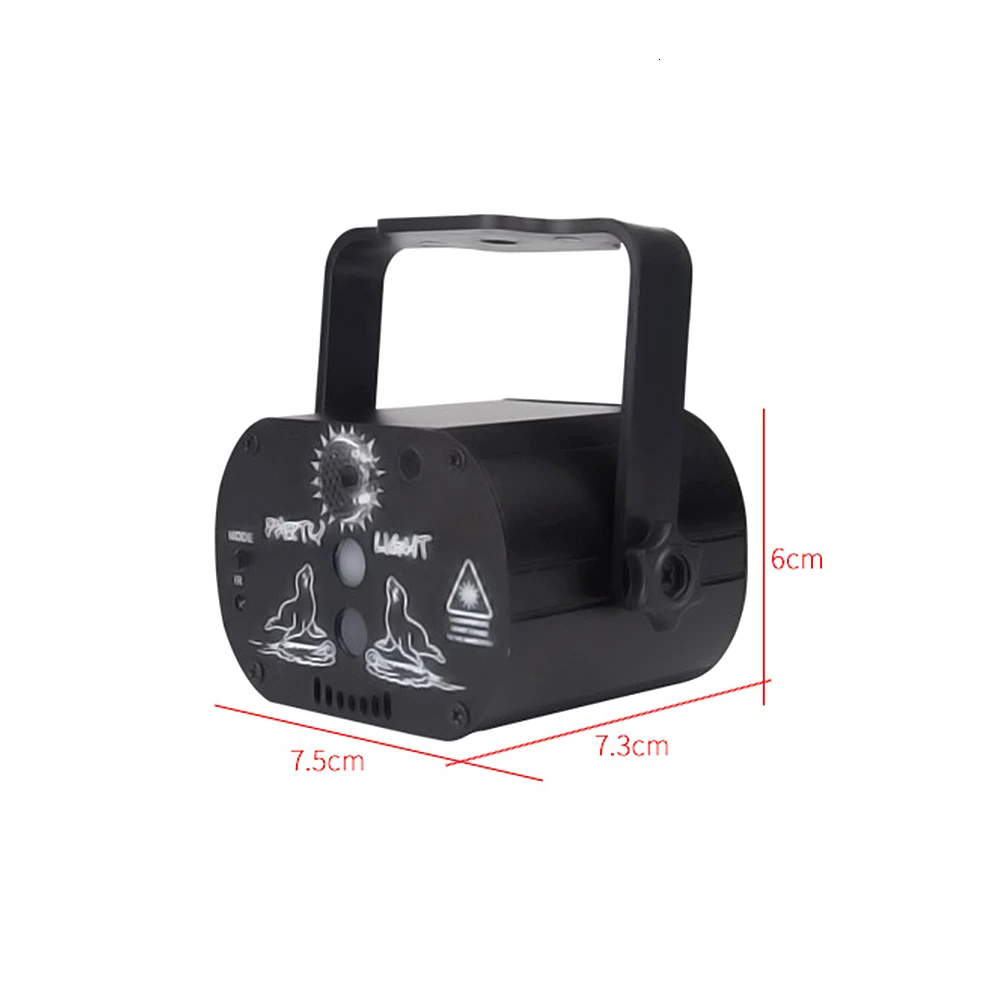 60 моделей RGB LED дискотечный свет 5 в USB перезарядка лазерная проекционная лампа