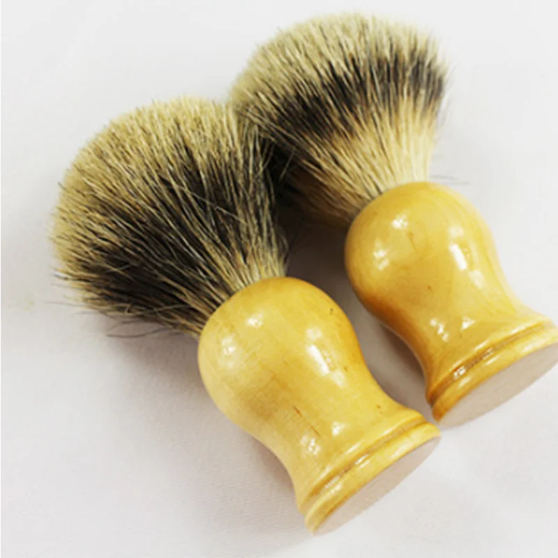 Натуральная щетка для бороды Blaireau мужчин бамбуковый массаж лица который творит