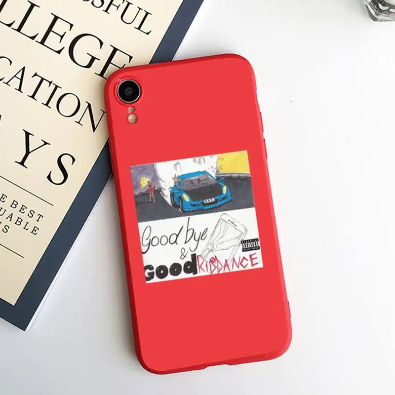 

Juice Wrld Lucid Dream Hip Hop Rap Phone Case Candy Color for iPhone 6 7 8 11 12 s mini pro X XS XR MAX Plus