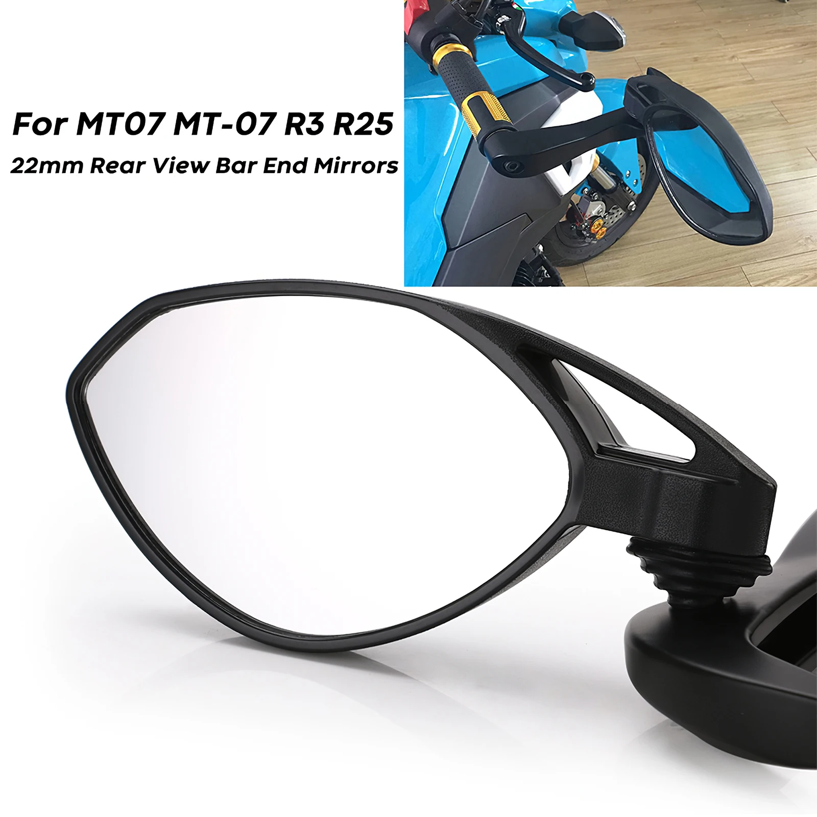 

Motorcycle Hand Guard Brake Lever Rearview Side Mirrors Auxiliary Side Mirror Rear View Mirror Motorbike Accessories
