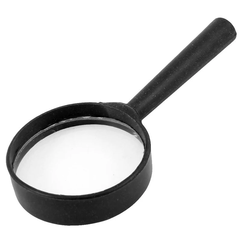 GTBL черный пластик 5X Увеличительное стекло ручной работы диаметр 40 мм черная