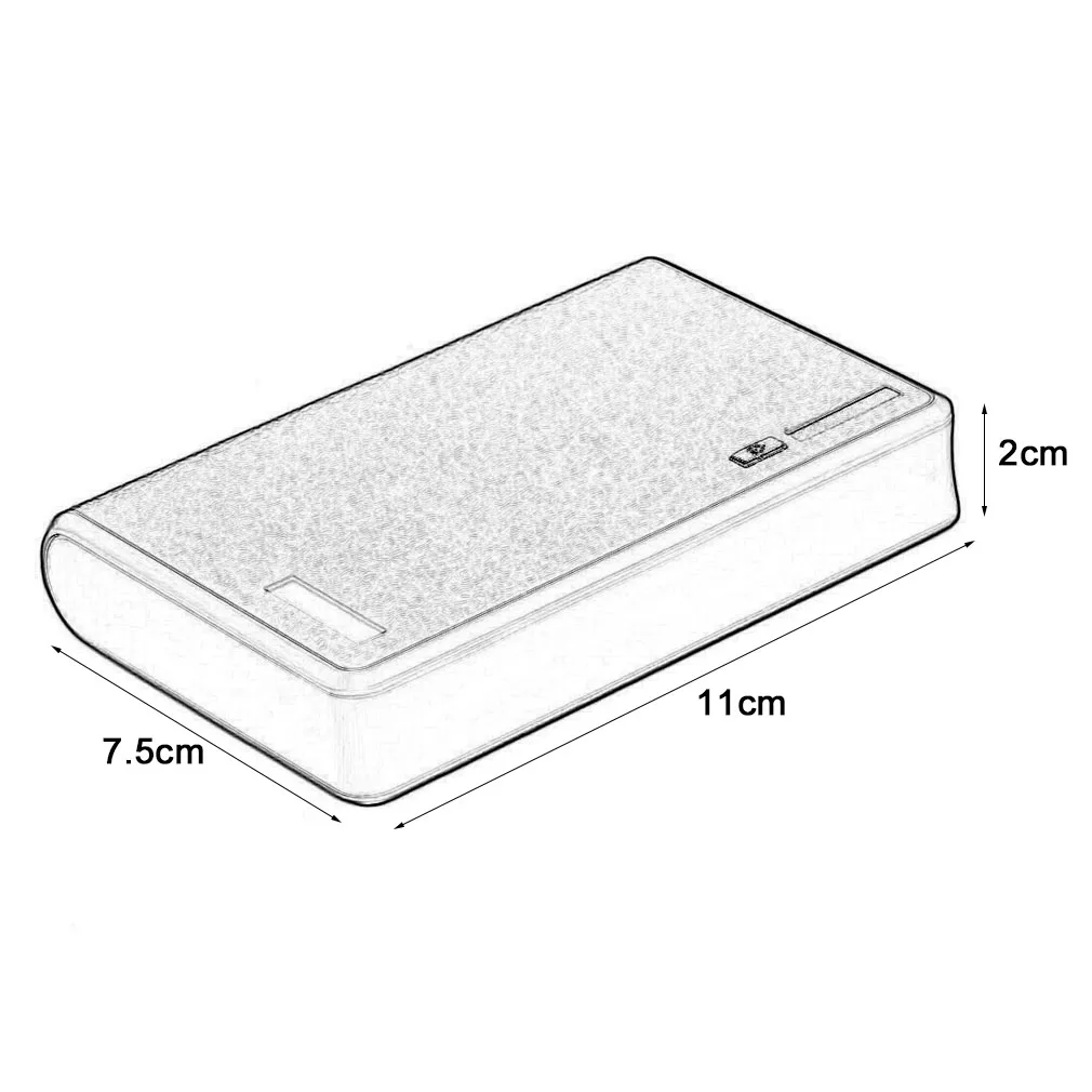 

Large Capacity 10400MAH Portable Size 4x18650 Battery External Power Bank Mobile Phone Battery Charger Suitable For iPhone