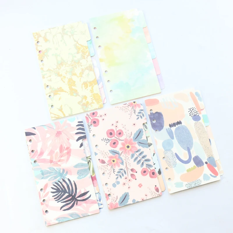 Domikee Candy kawaii школьный школьник с 6 отверстиями бумажный индексный разделитель