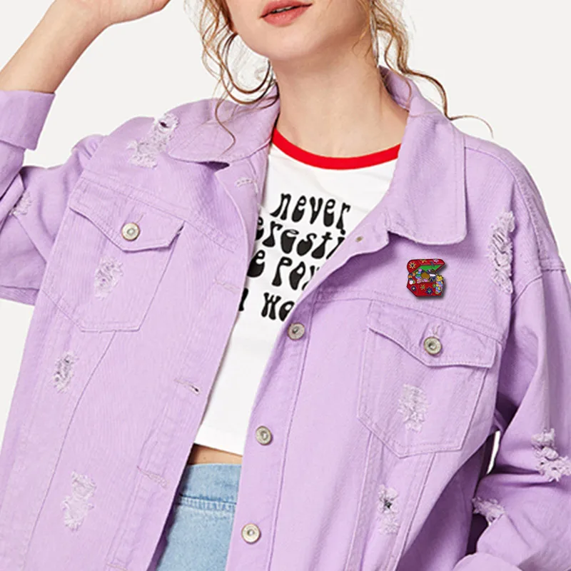 Красивый дизайн значок в багажнике для платья добавьте немного ностальгии сумку