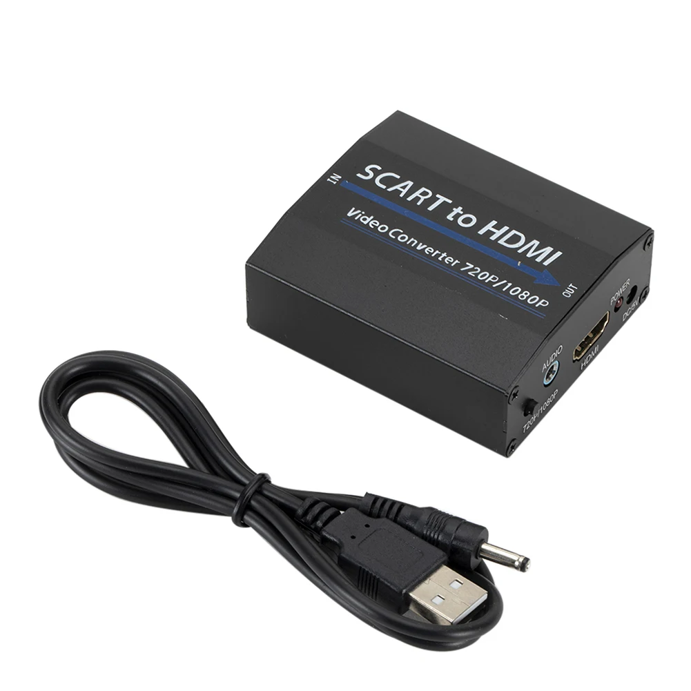 Конвертер SCART в HDMI аудио и видео адаптер 1080P для HD TV DVD плеера Sky Box STB мужской