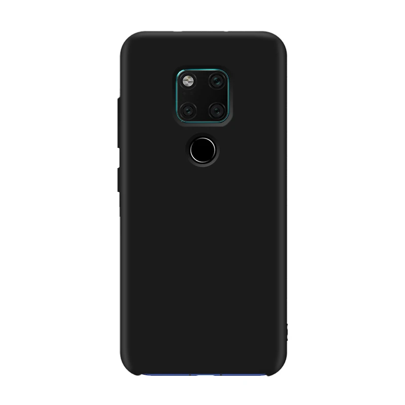 Для HUAWEI mate 20 Pro чехол Высококачественный Мягкий Силиконовый противоударный защитный чехол для HUAWEI mate 20 X чехол для телефона - Цвет: Черный