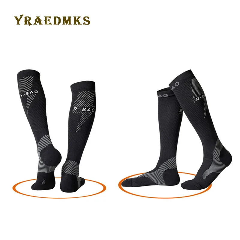 

Outdoor Cycling Sports Socks Compression Running Stockings Marathon Night Run Reflective Socks for Men Women Sports Socks