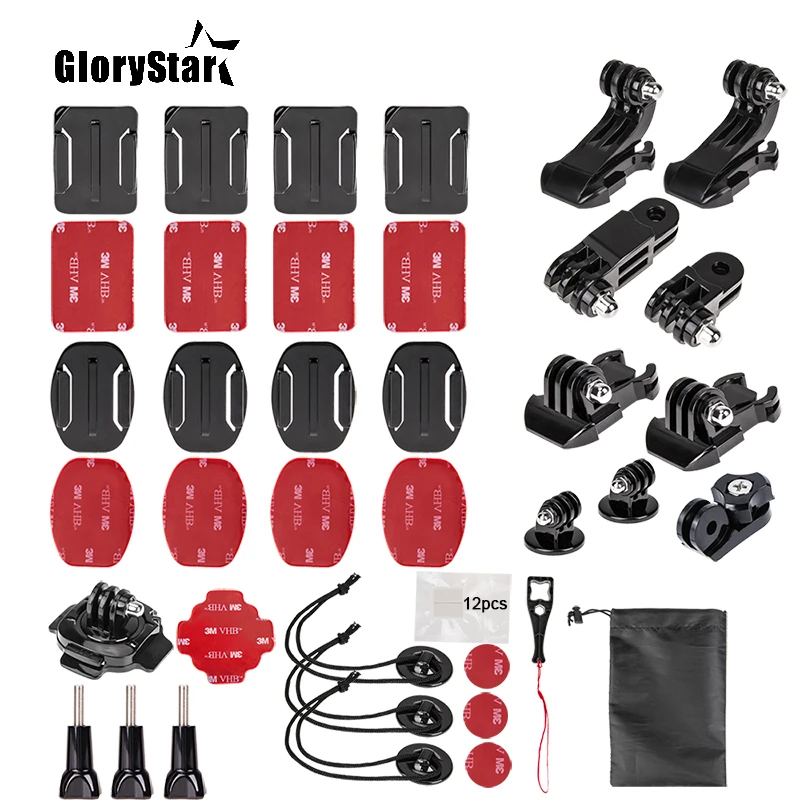 Экшн камера GloryStar аксессуары для GoPro Hero6 5 Black Hero 8 7 6 4 3 2 1 APEMAN SJCAM Xiaomi Yi Xiao mi Yi2 4K