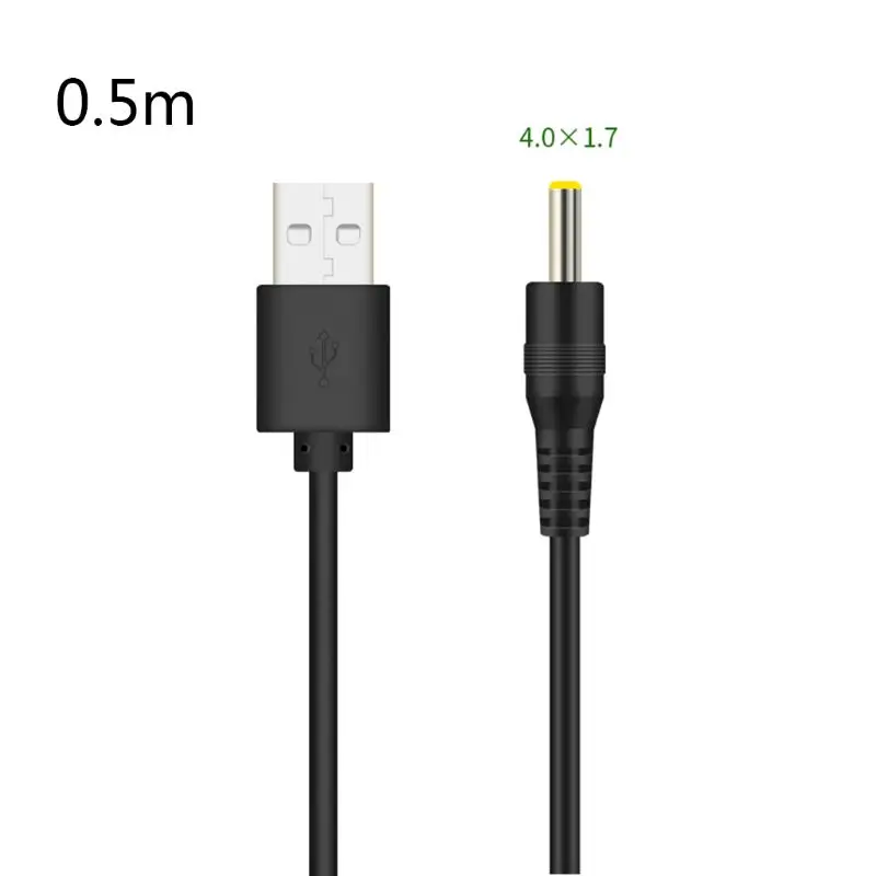 Кабель USB/DC для зарядки разъемы DC: 5 5 x 2 1 3 5 x 1 35 4 0 x 1 7 2 5 x 0 7 мм |