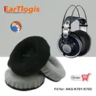 EarTlogis бархатные Сменные амбушюры для AKG K701 K702 K-701 K-702 гарнитура части наушник крышка Подушка 